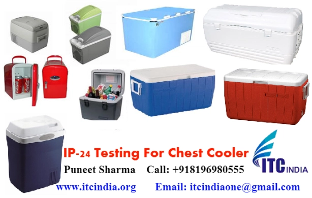 IP 24 testing for Chest Cooler