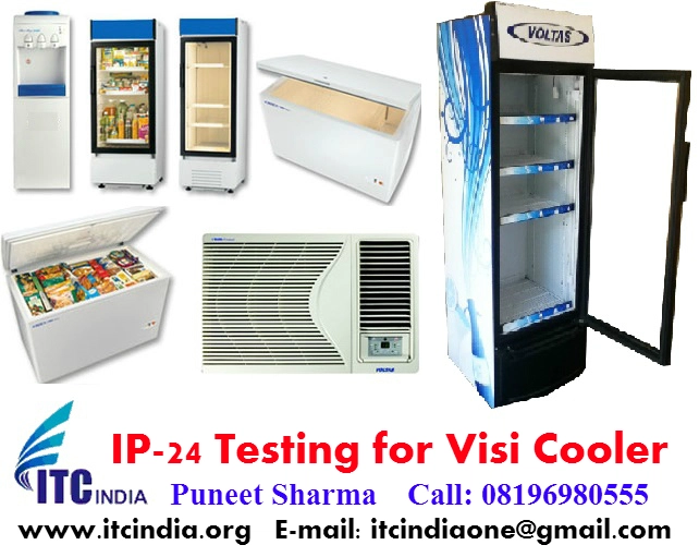 Cooler Testing Lab IP 24 Testing for Visi Cooler « Electrical Safety Testing Lab