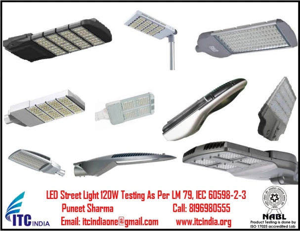 LED Street Light 120W Testing As Per LM 79, IEC 60598-2-3