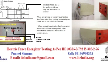 Electric Fence Energizer Testing As per IEC 60335-2-79/ IS 302-2-76