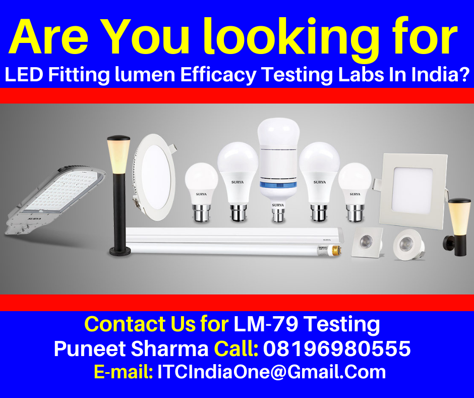 LED Fitting lumen Efficacy Testing Labs « Safety Testing Lab